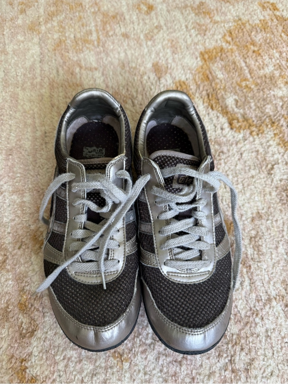 Onitsuka Tiger by Asics Silver and Black Women's Sneakers